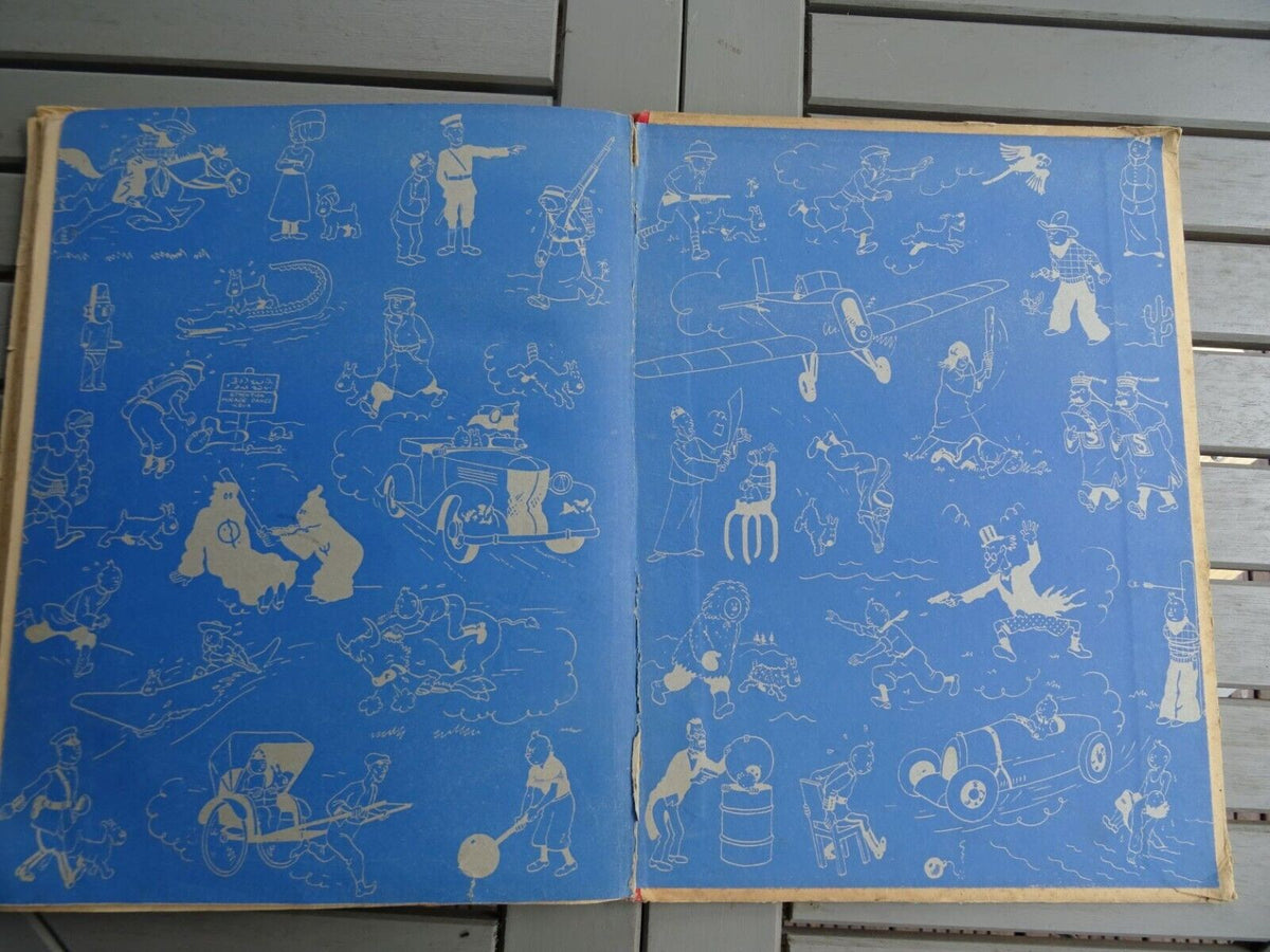 TINTIN l'oreille cassée A2 1937 EO noir et blanc HERGE