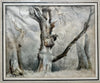 Dessin Ancien Paysage Arbres Barbizon Tableau 19ème Monogramme Théodore ROUSSEAU