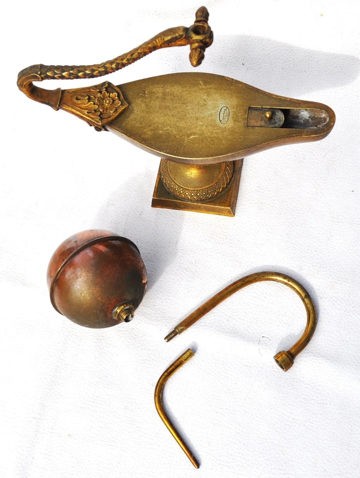 Rare Fontaine à feu - Lampe Docimastique Signée BREUZIN - 1er Empire Début XIXe