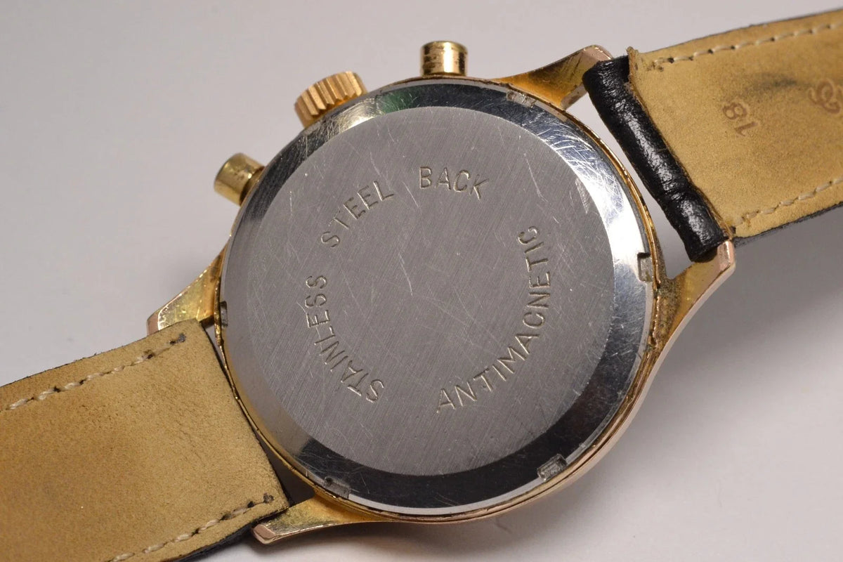 MONTRE CHRONOGRAPHE SUISSE BAUME & MERCIER GENEVE 1960 VINTAGE WATCH