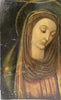 Tableau Religieux Ancien Huile Cuivre Portrait Vierge Renaissance XVIe-XVIIe