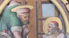 tableau, Huile sur PANNEAU ZINC , Scène Religieuse , Descente De Croix , 19eme