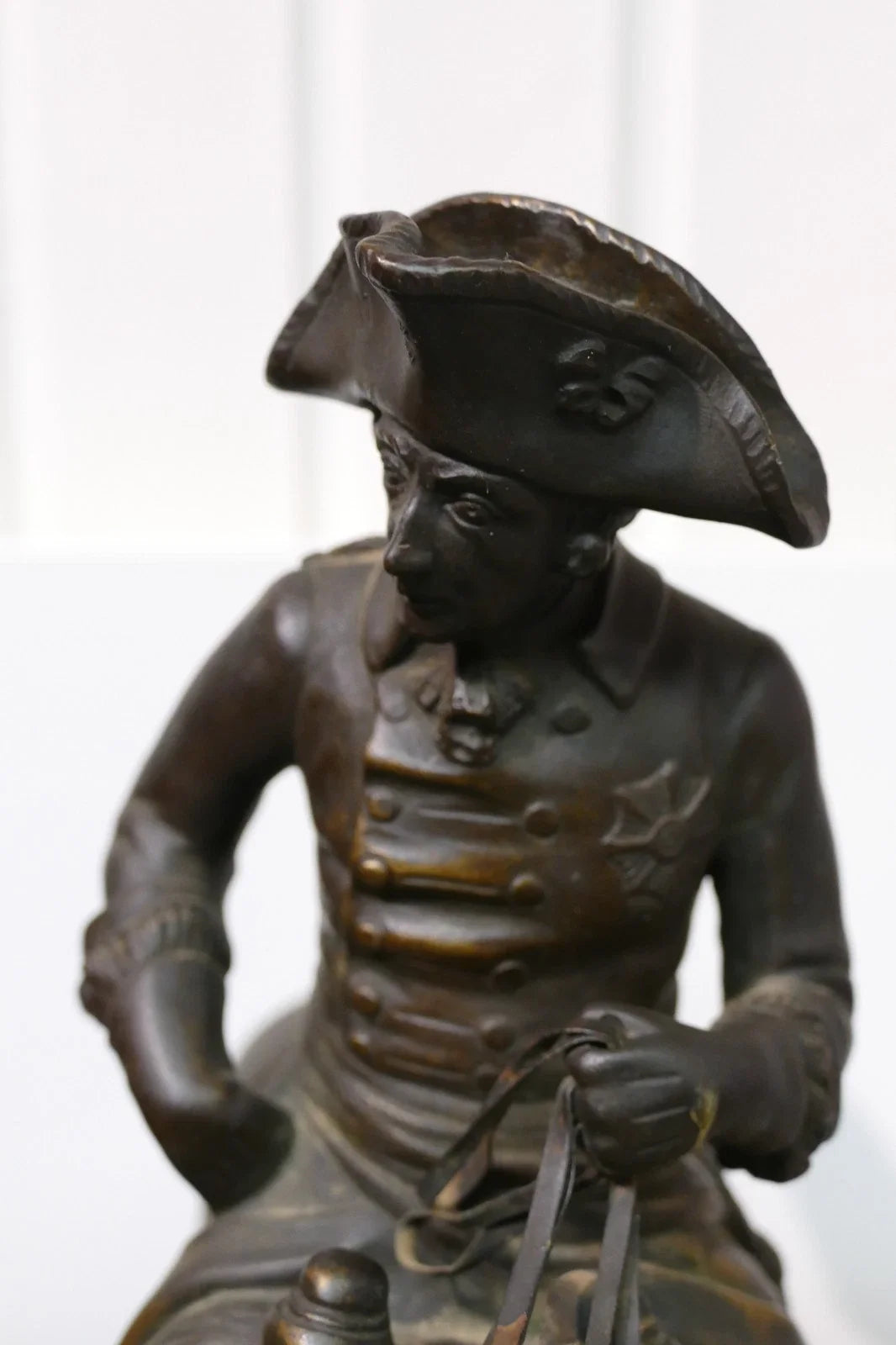 Sculpture ancienne en bronze de Rudolf Kaesbach (1873-1955). Napoléon à cheval