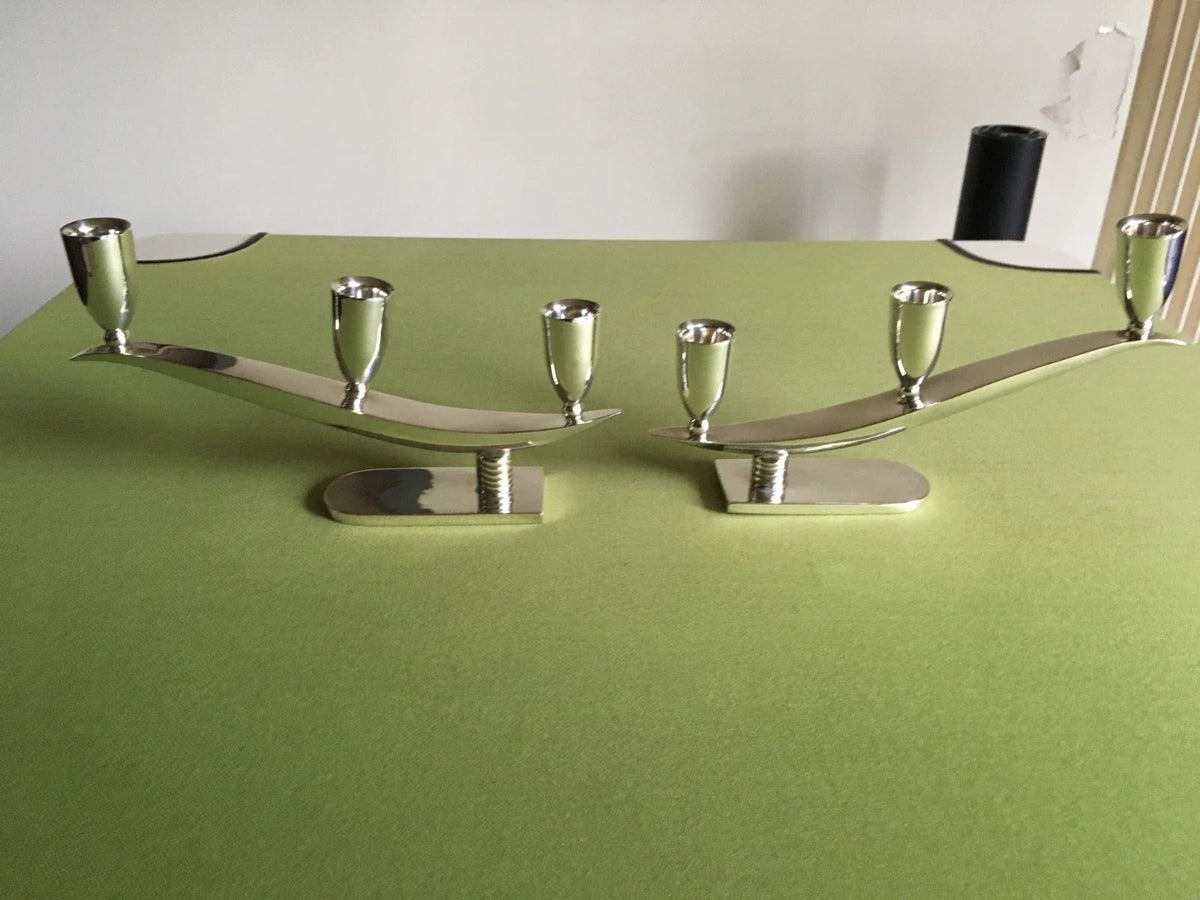 bougeoirs vintage argent massif 925 mexico