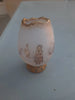 Rare Ancien Petit Vase Daum Nancy Gardeuse D Oies Verre Givré. Bordé D Or.