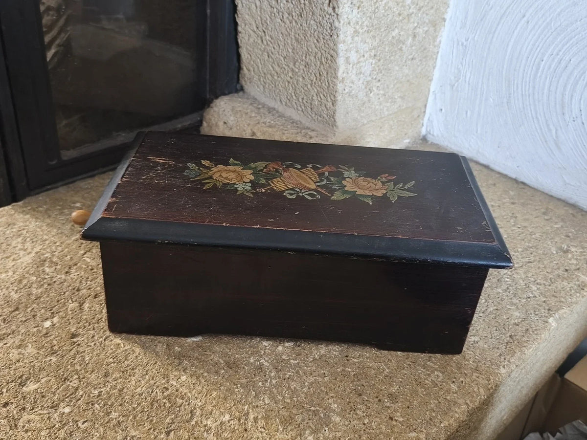 Ancien Coffret à Musique 6 Morceaux Napoléon III
