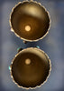 Calice argent massif 925 émaux bleu cobalt cabochons améthyste perles fines