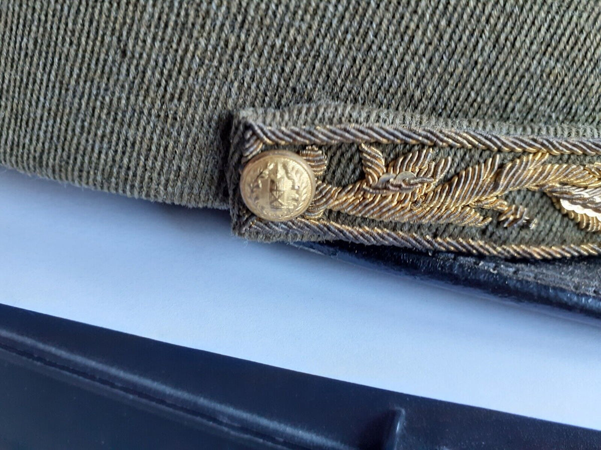 Très  beau et très rare Kepi de campagne d'un général de division (avec barre dorée de commandement supérieur)