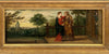 Tableau Ancien Huile Scène Religieuse La Vierge en Visite Chez Anne Début XVIIe
