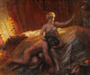 Tableau encadré scène religieuse Samson et Dalila Bible Georges Rochegrosse