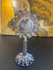 Rarissime monstrance reliquaire de Saint Jean Baptiste en forme d'ostensoir