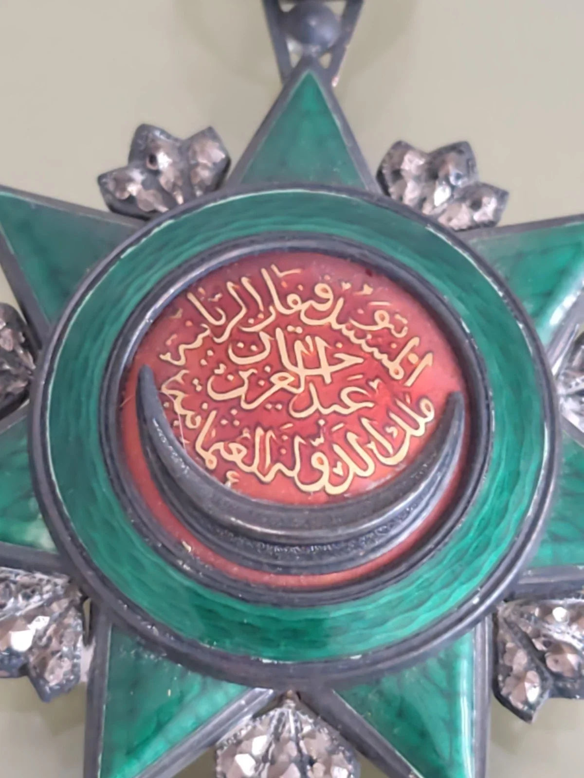 Insigne Ordre du Nichan Iftikhar - Tunisie-Empire Ottoman - Argent & Émail-