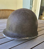 Casque US M1 ww2 de sergent à pattes fixes