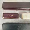 Lot de 8 boites ecrin rangement bijoux montres bijouterie joaillerie velour e44