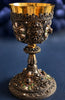 Calice Austro-Hongrois argent massif 925 vermeil émaux perles fines
