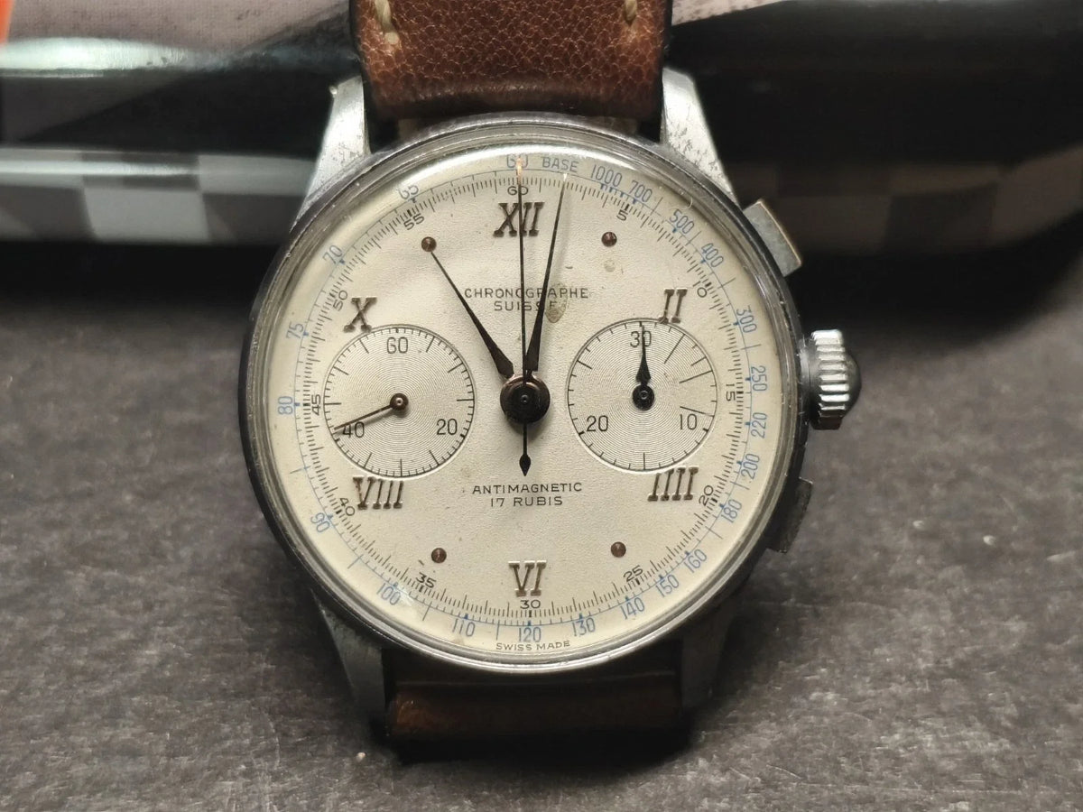 Montre Chronographe Suisse Mécanique Montre Vintage