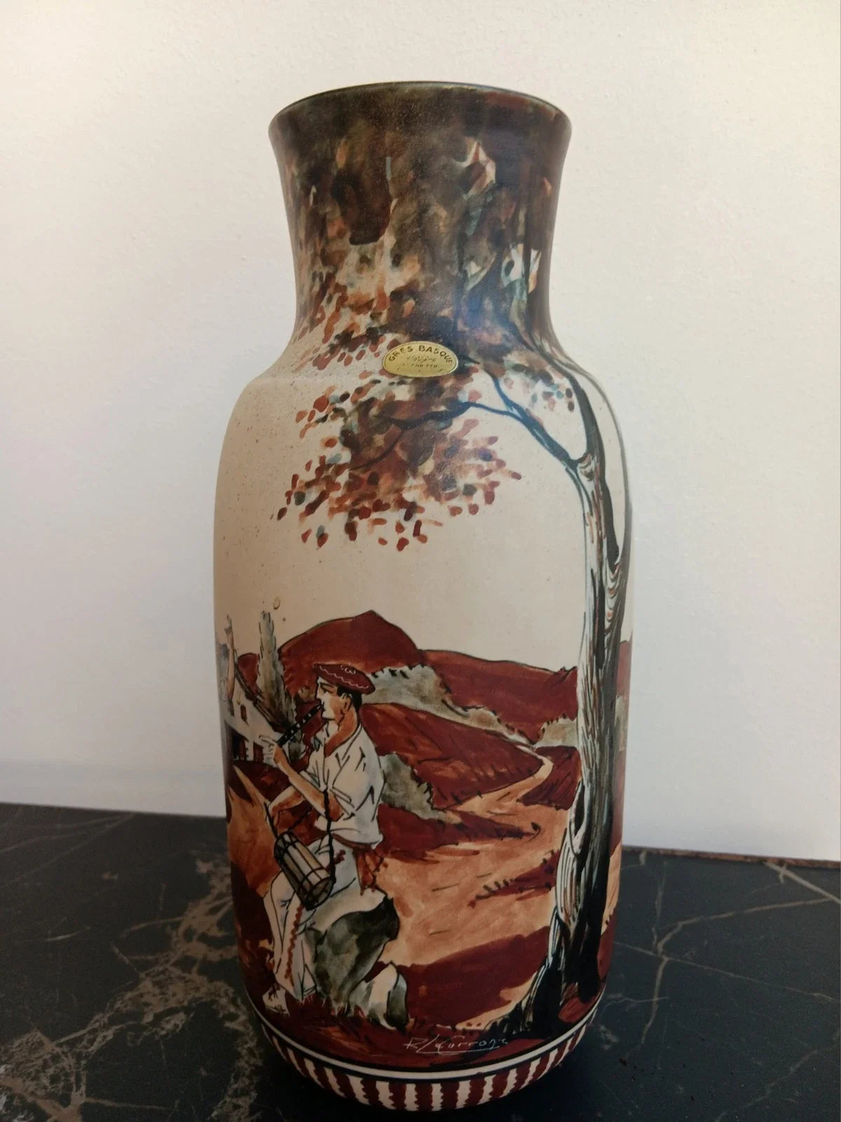 Richard Le Corrone Grand vase Grès R.F Ciboure