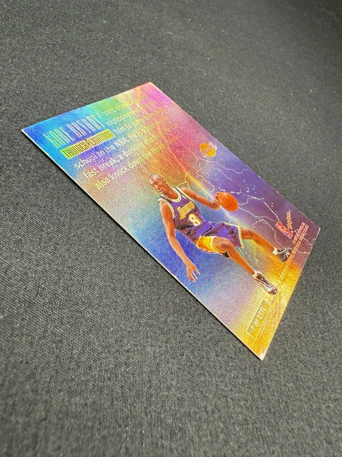 Skybox kobe bryant 1997 « thunder & lightning » premium 2ème année rc 7  15