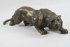 Statuette en bronze tigre rampant