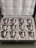 Ancien Coffret Verres  à Liqueur Argent Massif Poinçon Minerve XIXe