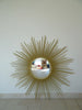 ancien miroir soleil CHATY VALLAURIS bombe sorciere old mirror sunburst 50 XXL