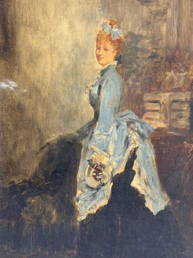 tableau ancien impressionniste la parisienne edouard manet
