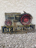 Ancienne Plaque En Tôle Tracteur Agricole DEERING Plaque Publicitaire