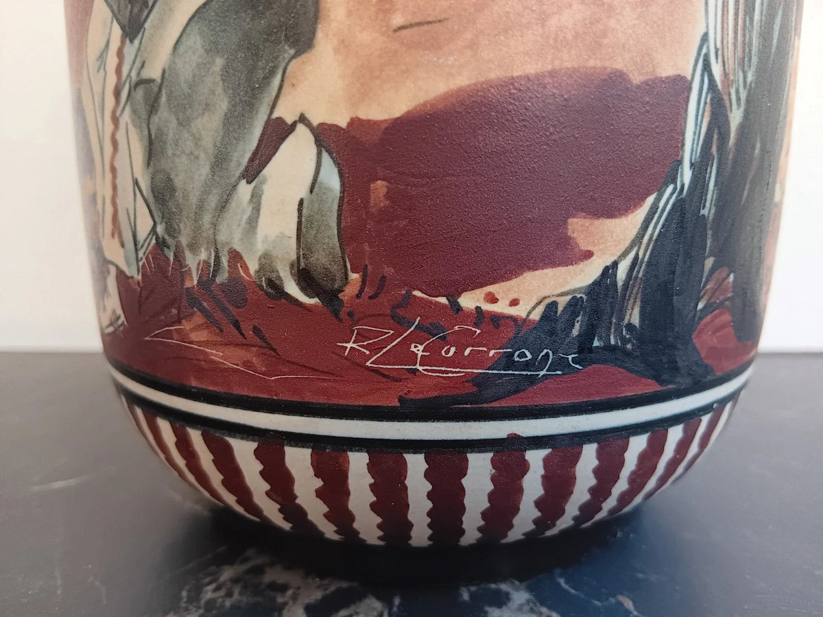Richard Le Corrone Grand vase Grès R.F Ciboure
