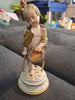 Ancien Sujet Sculpture Ange Statue Porcelaine Meissen Germany 18ème 19ème
