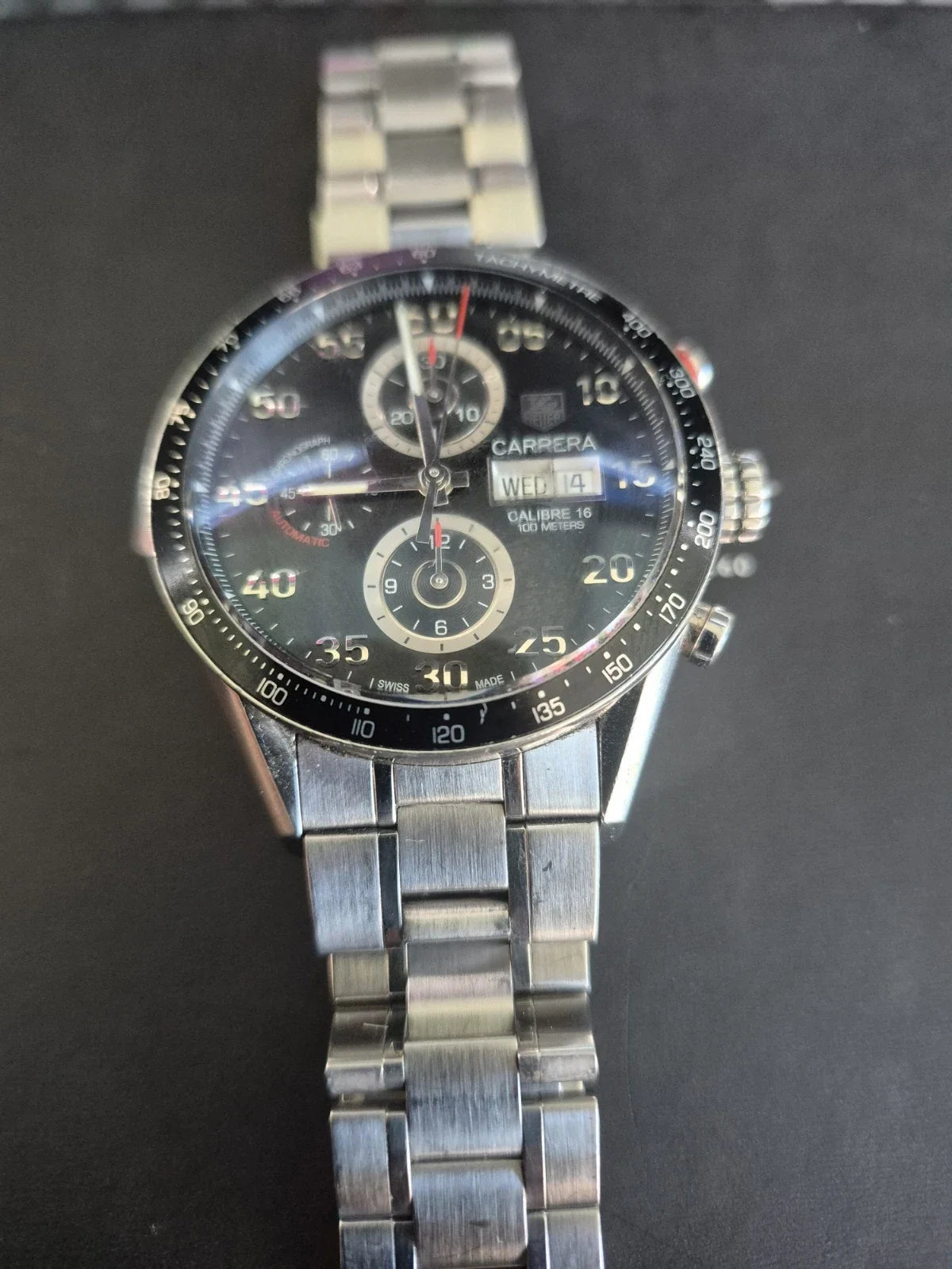 Tag Heuer Carrera Calibre 16 jours date 43 mm automatique CV2A10 - BOÎTE PAPIERS 2012-
