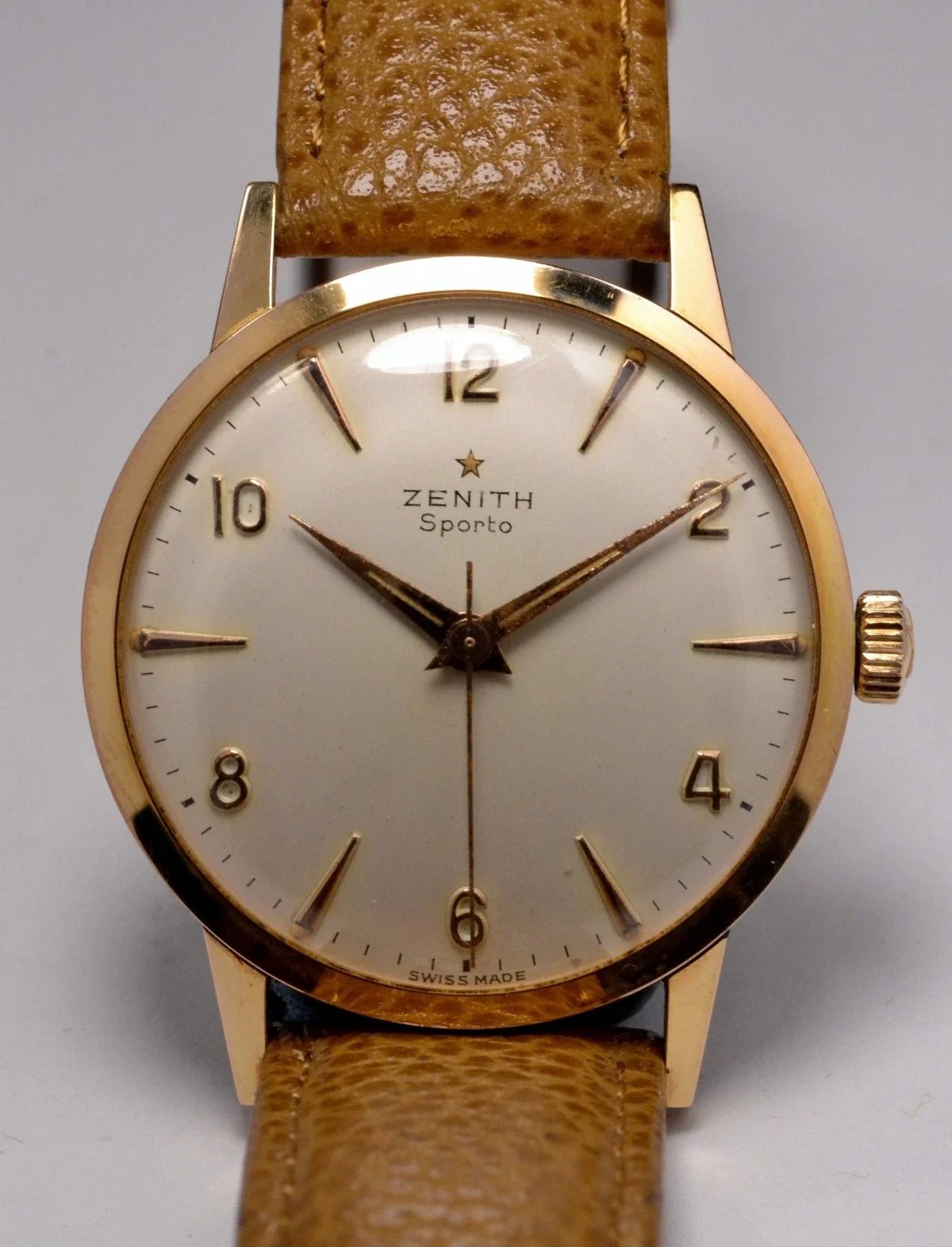 MONTRE ZENITH SPORTO PLOR PROCHE DU NEUF VINTAGE 1960 SWISS WATCH