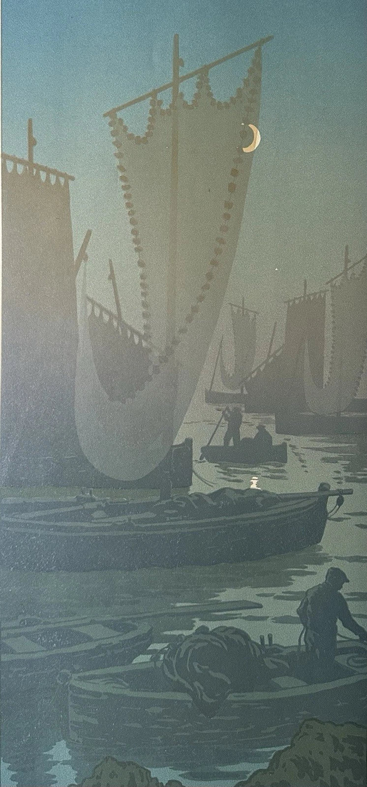 Rivière henri lithographie originale 1900