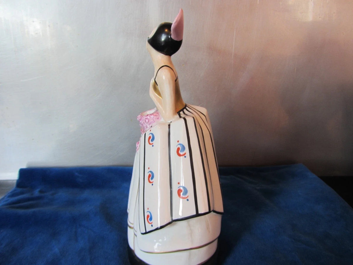 BELLE VEILLEUSE BRÛLE PARFUM ART DECO EN PORCELAINE EPOQUE 1930 ARGILOR