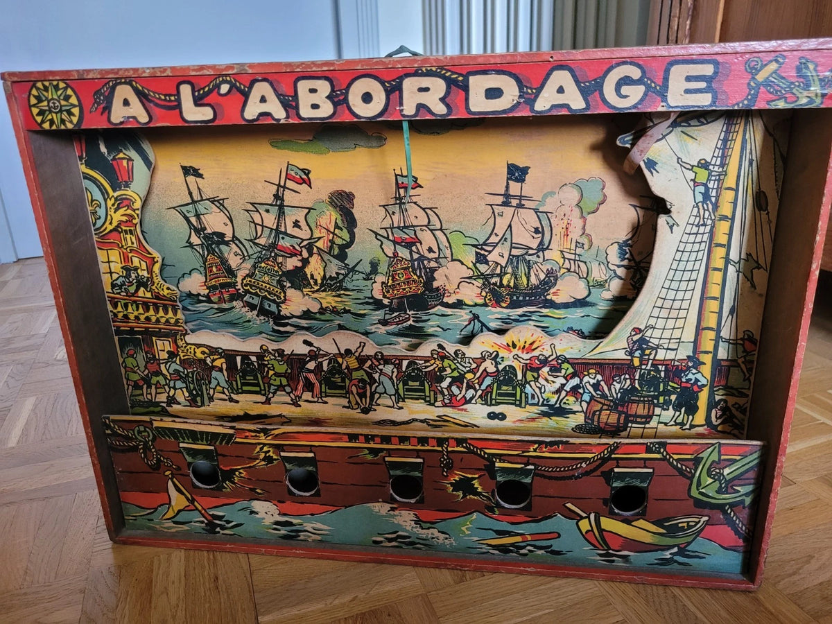Jouet ancien jeu de tir A l'abordage