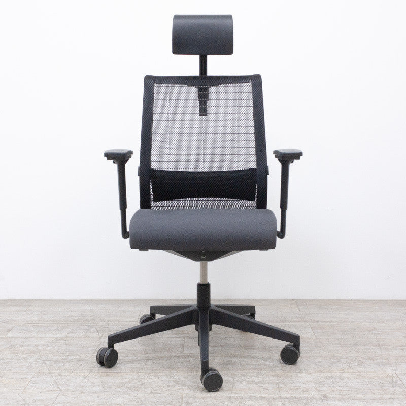 Steelcase Think V1 Gris 3D +Têtière