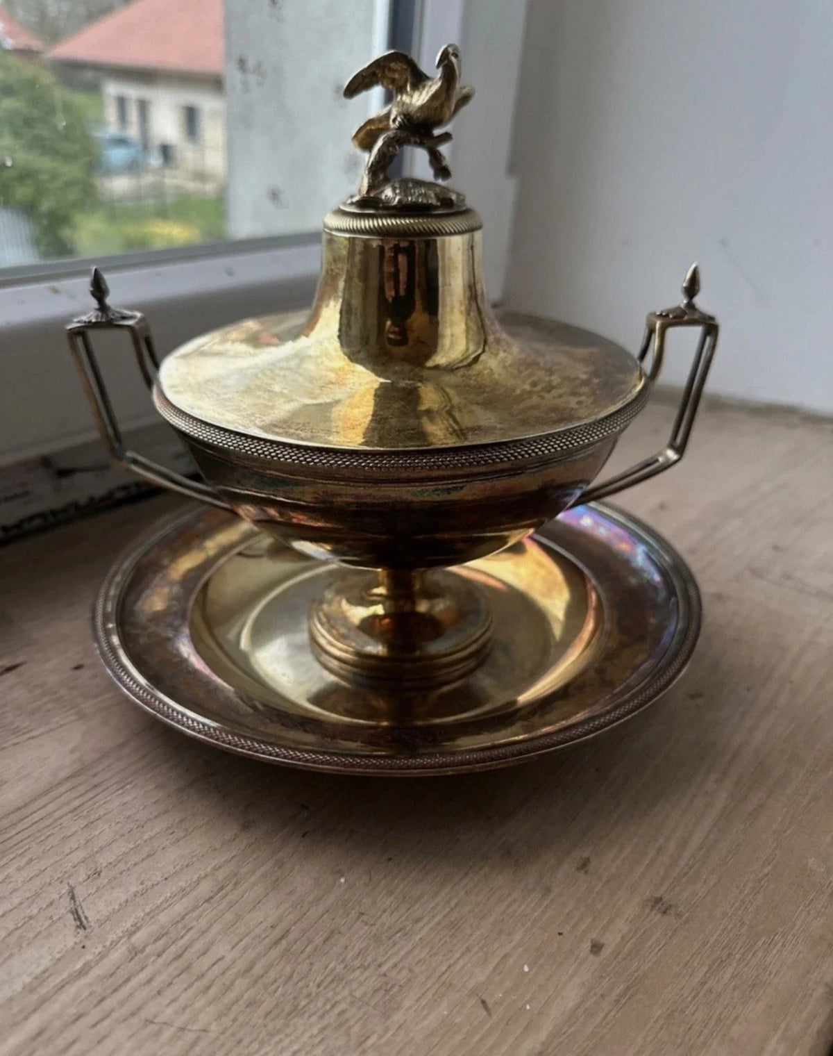 Soupière En Argent Massif Du Xviiie Siècle Vermeil