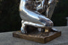 Sculpture en bronze argenté aphrodite