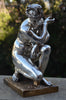 Sculpture en bronze argenté aphrodite