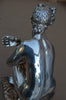 Sculpture en bronze argenté aphrodite