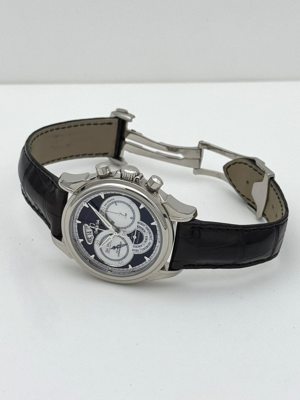 Rare Omega De Ville Chronoscope en palladium 950