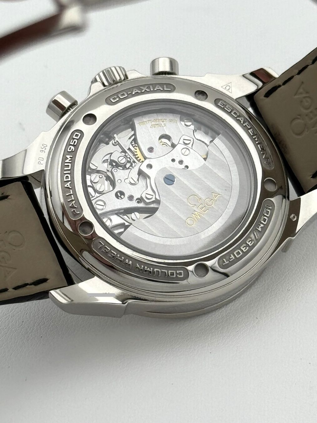 Rare Omega De Ville Chronoscope en palladium 950