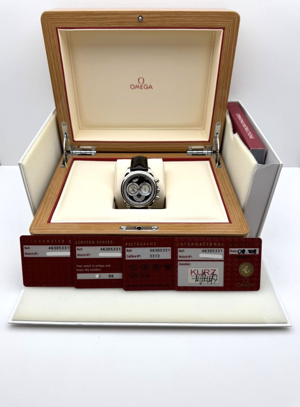 Rare Omega De Ville Chronoscope en palladium 950